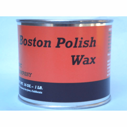 CASE PRICING Boston Polish Amber Paste Wax - 1 Case (12 cans) 16 oz. cans