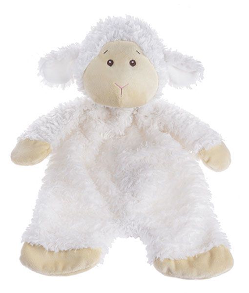 Baby Ganz FlatAPat Lamb Blanket 18" Cream Cream Hearts Desire Gifts
