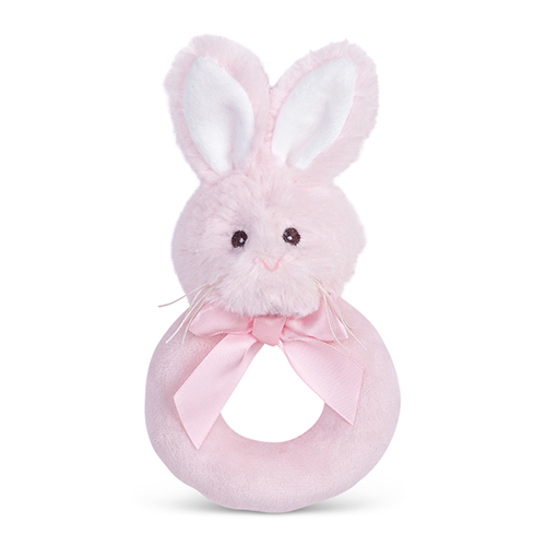 Bearington Baby Lil' Bunny Plush Ring Rattle