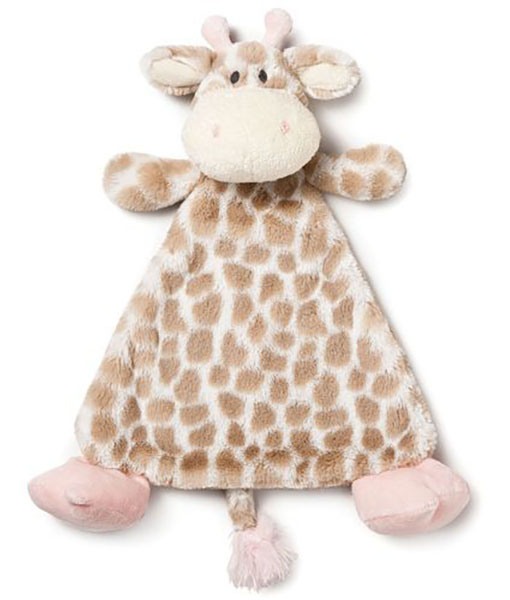 DEMDACO Baby Sadie Giraffe Rattle Baby Blankie 12"