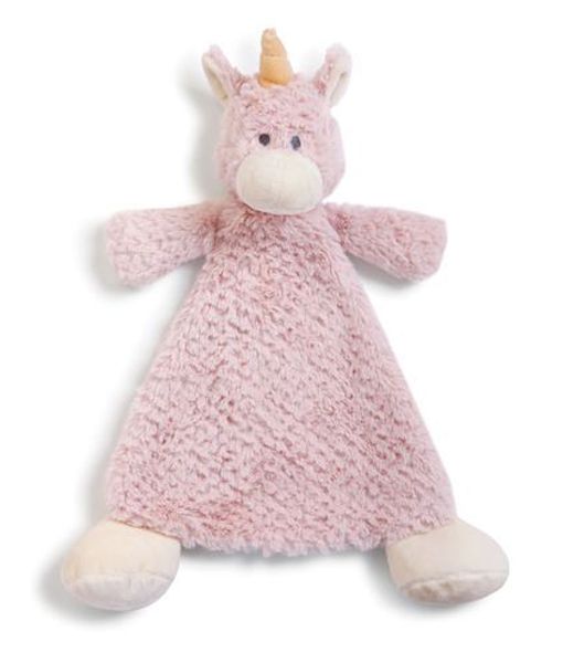 DEMDACO Baby Wendy Unicorn Rattle Cozie Blankie