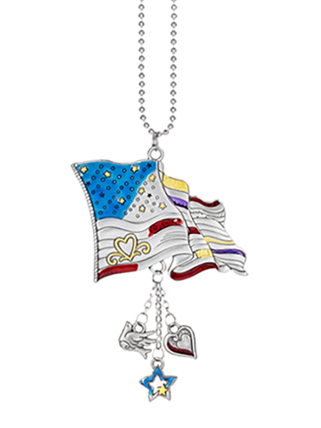 Ganz Car Charms - Americana Flag