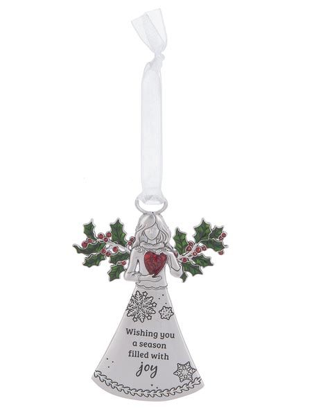 Ganz Christmas Angel Ornament - Wishing you a season filled with joy