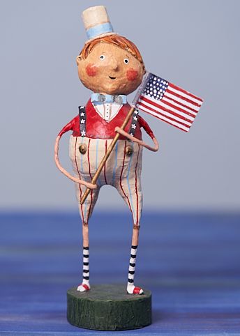 Lori Mitchell Franklin Freedom Patriotic Figurine 7.5"
