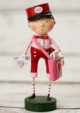 Lori Mitchell Valentine Delivery Figurine 6.5"