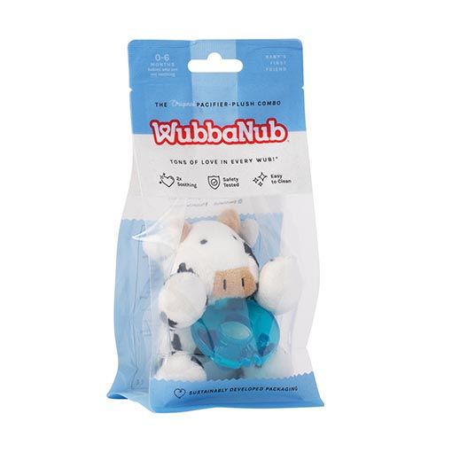 WubbaNub Infant Pacifier Baby Cow Hearts Desire Gifts