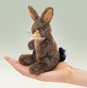 Marionnette Lapin Cottontail Folkmanis – 38 Cm, Hyper Douce, Bouche Et Pattes Avant Mobiles, Oreilles Dressées – Dès 36 Mois