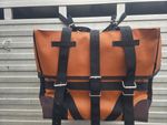Bear Cloth Pack Panniers 17 oz. - with leather corner Bear Cloth Pack Panniers 17 oz. - with leather corner
