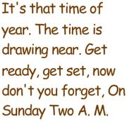 Fall Back, Spring Forward (Jazzy, Congregation) (UWM)