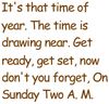 Fall Back, Spring Forward (Jazzy, Congregation) (UWM)