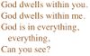 God Dwells Within You (Contemplative, Congregation or SAB Trio)