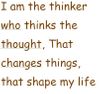 I Am the Thinker (Up Tempo, Solo or Congregation)