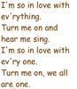 I'm So in Love (La La) (Free and Easy, Congregation)