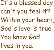 It's a Blessed Day (Free and Easy, Congregation)