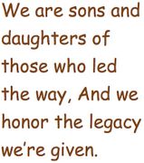 Legacy of Love-Our Unity Family (Free and Easy, Congregation) (UWM)