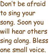 One Small Voice (Free and Easy Solo with SATB) (UWM)