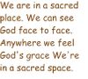 Sacred Space (Contemplative, Congregation) (UWM)