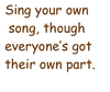 Sing Your Own Song (Rock Solo)