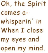 Spirit Comes Whisperin' In (Up Tempo SATB)