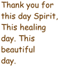 Thank You for This Day (Drum Circle and Congregation)