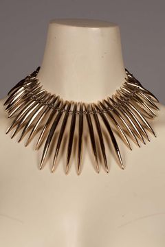 Arizona Gold Plated Spike Necklace