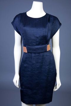 Belted Bib Dress