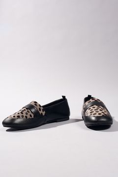 Black and Cheetah Camilla Loafer