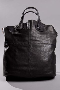 Black Shopper Tote Zanzi Nightingale Smooth Leather
