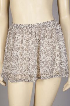 Charcoal Floral Skirt