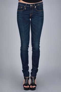 Clean Dark Wash Skinny Denim