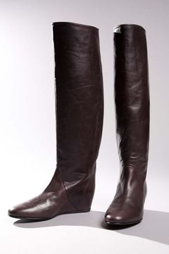 Crinkle Tall Boot w/Hidden Wedge