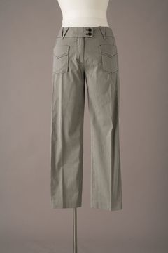 Cropped Striped Pants