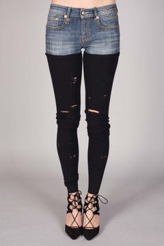 Dark Blue Knit Chaps w/Holes