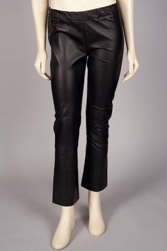 Flared Leather Legging