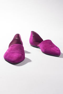 Hibiscus Suede D'Orsay Flat