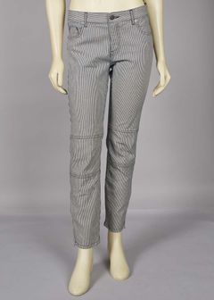 Indigo Stripe Biker Jean