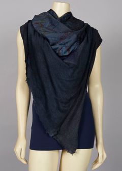 Letter Bridle Print Vintage Standard Scarf