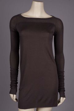 Long Sleeve Jersey Boat Neck Top