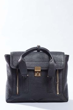 Medium Pashli Shark Embossed Satchel