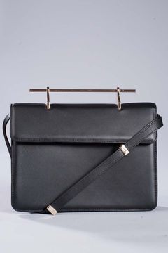 Memento Mori Clutch w/Gold Hardware