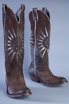 Nomad Tall Cowboy Boot w/Sunburst Detail