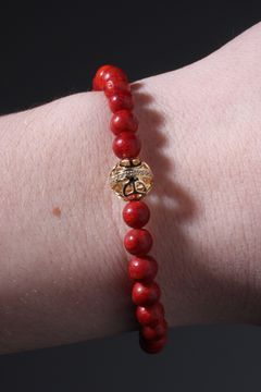 Pave Diamond Ball Bracelet 6MM