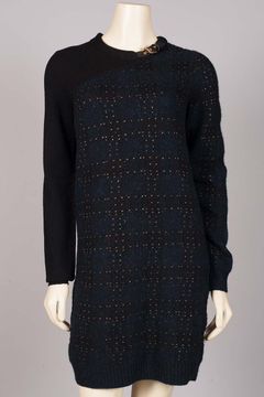 Plaid Dress w/Leather Buckle