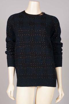Plaid Pullover w/Leather Buckle