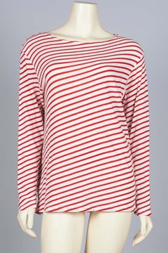 Red and White Striped L/S Tee 