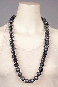 Sautoir Pearl and Mesh Necklace