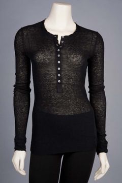 Sheer Henley Top