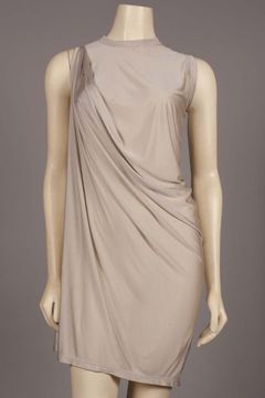 Sleeveless Silk Jersey Drape Top