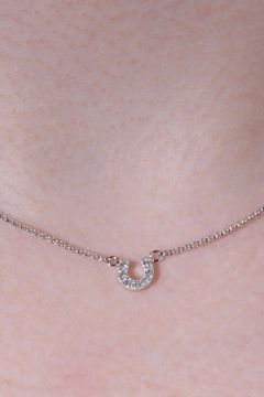 Small Horseshoe Diamond Pendant