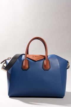 Tri-Color Scuba Leather Medium Antigona 